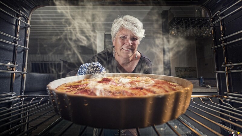 Tarte au pommes dans le four